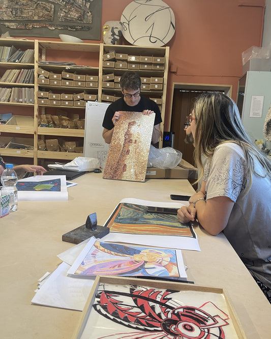 Corso di mosaico contemporaneo con Livio Savioli presso la scuola In Tessere a Narni