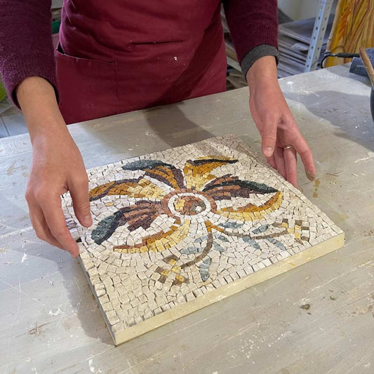 ANTIQUE FLOWER mosaic kit (marble - direct technique)