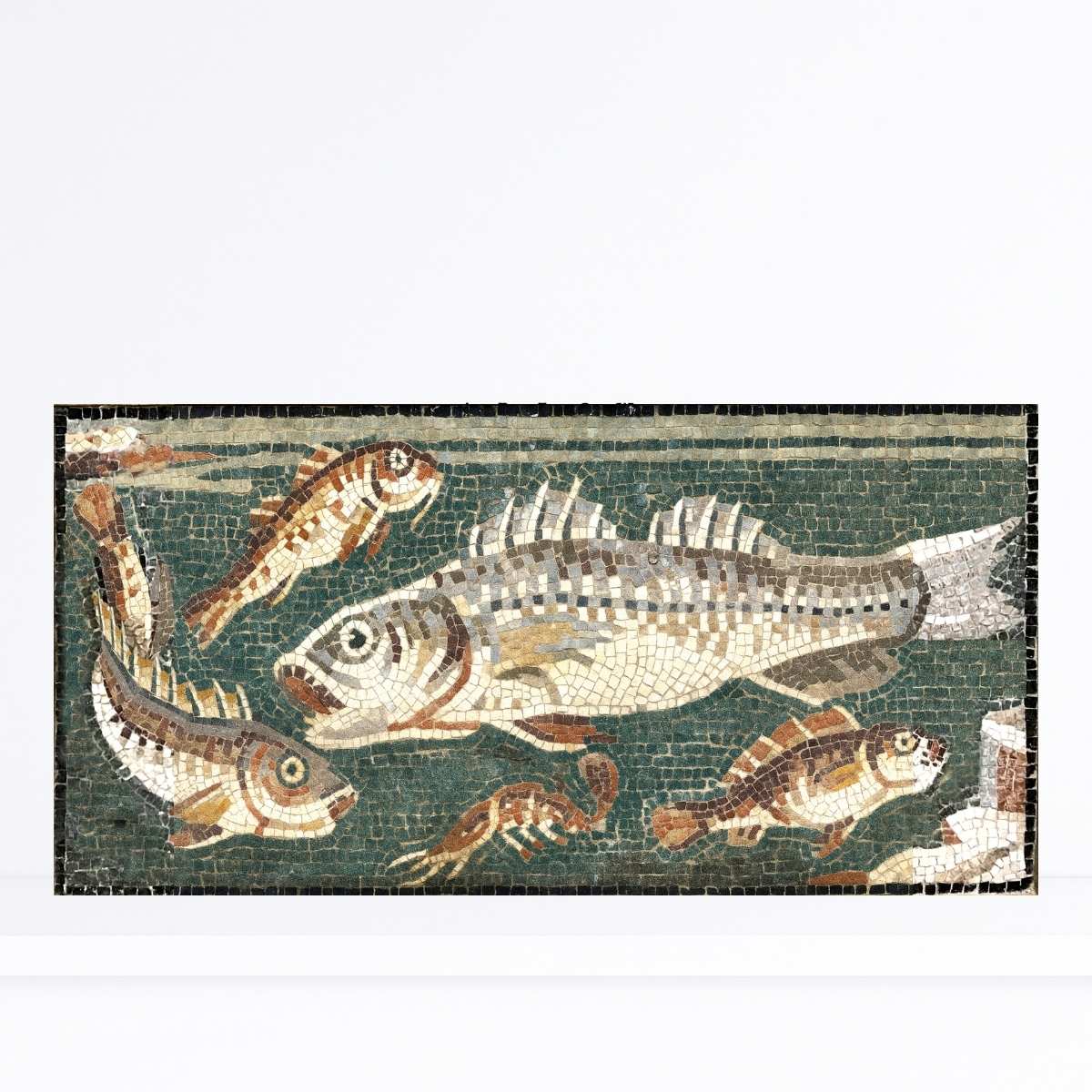 Classical Roman mosaic fish