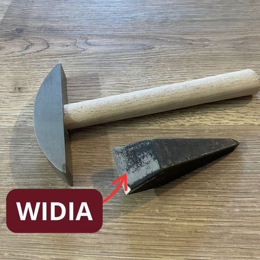 Set Martellina doppia lama da 450 gr + Tagliolo a cuneo Widia o Acciaio