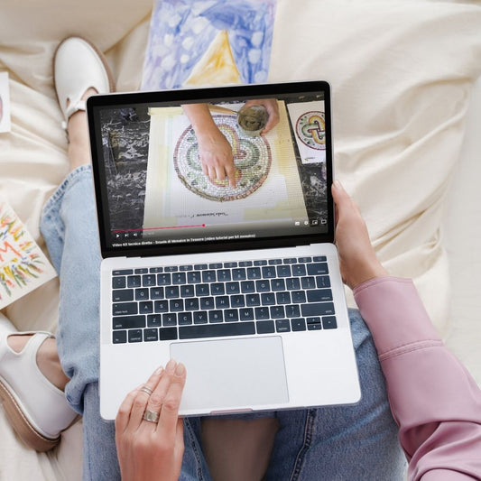 Cours vidéo mosaïque avancé (manuels+exercices+kit+mallette à outils)