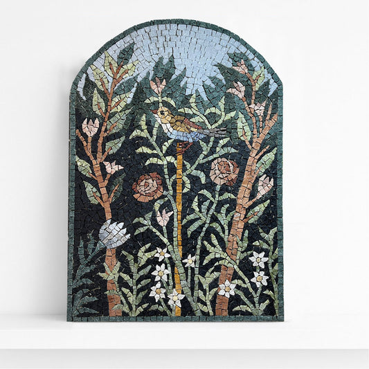 Mosaic kit LUNETTA GARDEN OF POMPEI 2 (marble - indirect technique)