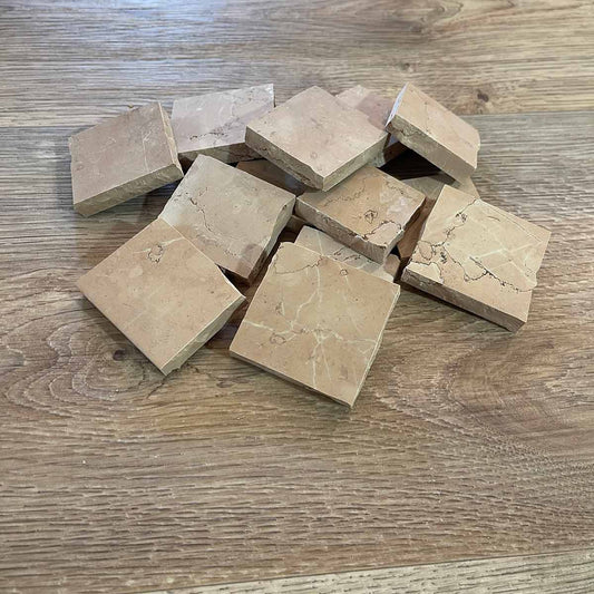 Lastre quadrate di Marmo Rosa Perlino Scuro (cod. 13)