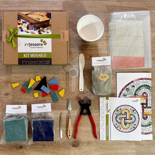 Kit mosaïque TABLE AUX PAONS (céramique - trencadis - direct)