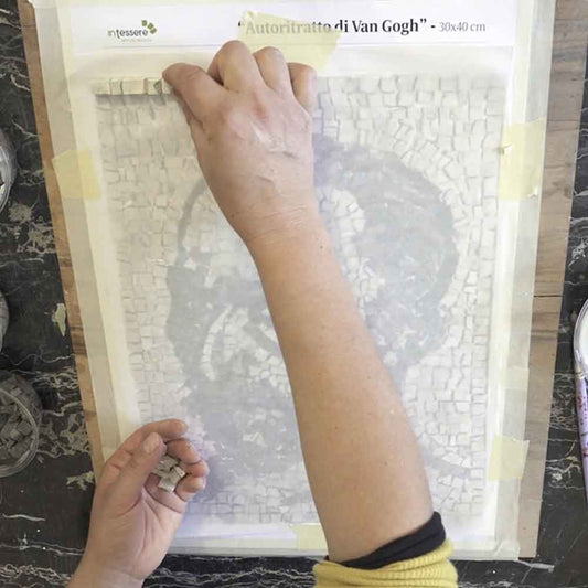 SWAN IN THE LAKE mosaic kit (marble - indirect technique)