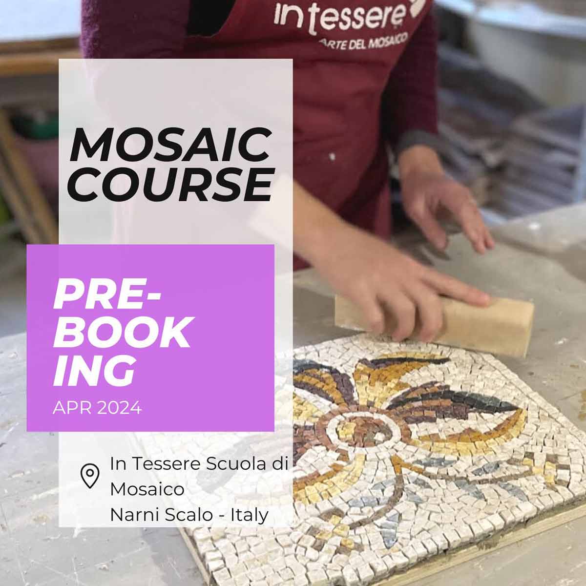 Iscrizione corso di mosaico individuale