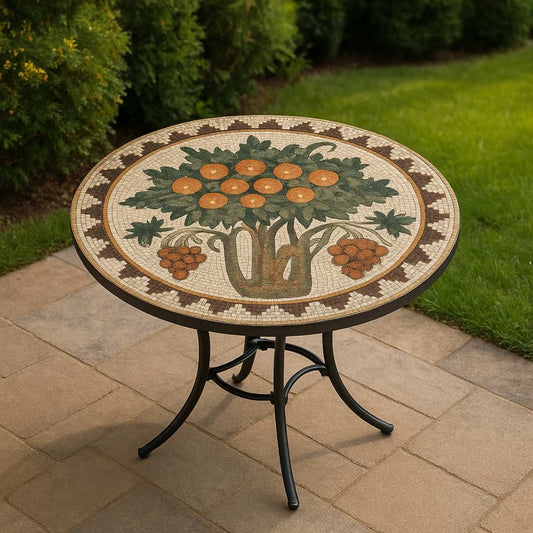 FRUIT TREE TABLE mosaic kit (marble - indirect technique)
