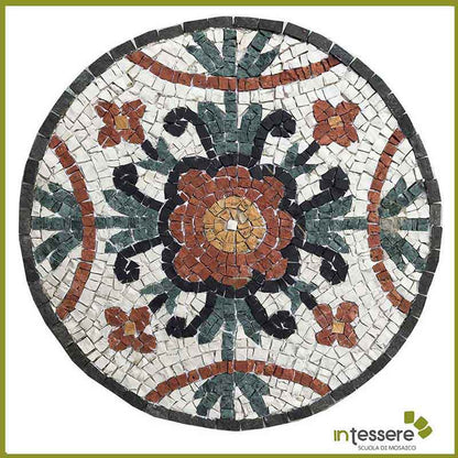 Kit mosaico FIORI ROSSI (marmo - tecnica diretta)