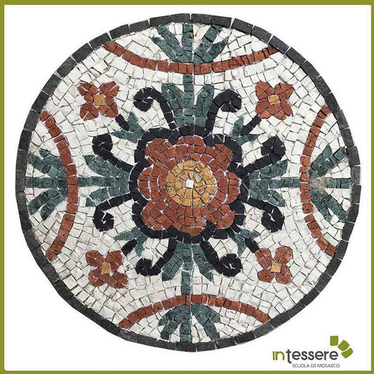 Kit mosaico FLORES ROJOS (mármol - técnica directa)