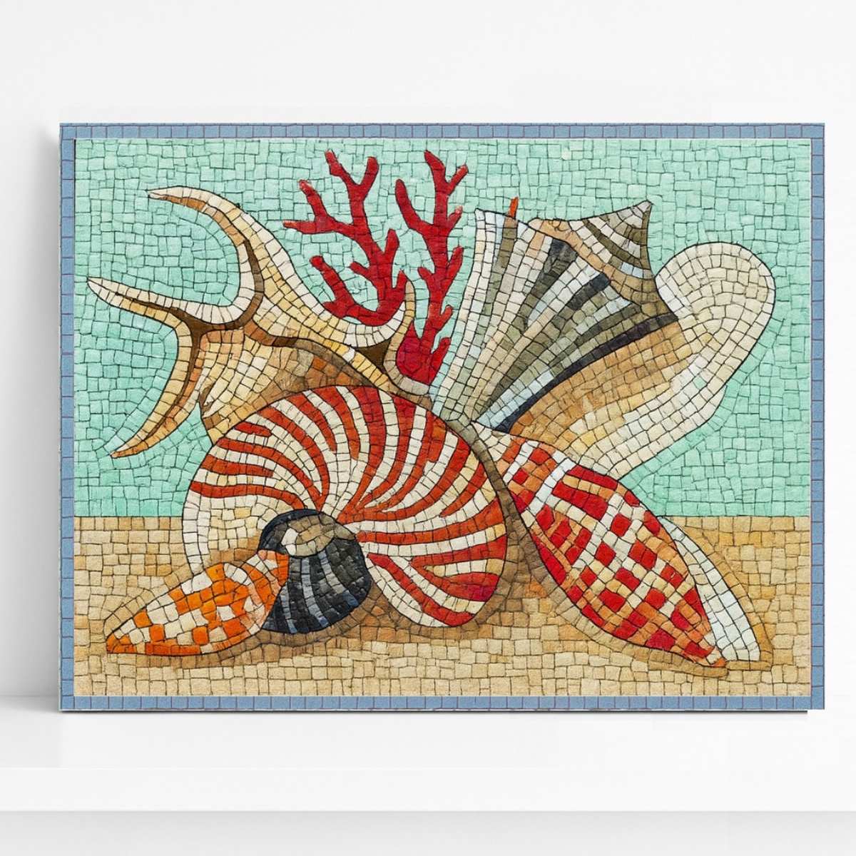 Still life with shells mosaic kit – DIY Glass – SCUOLA DI MOSAICO