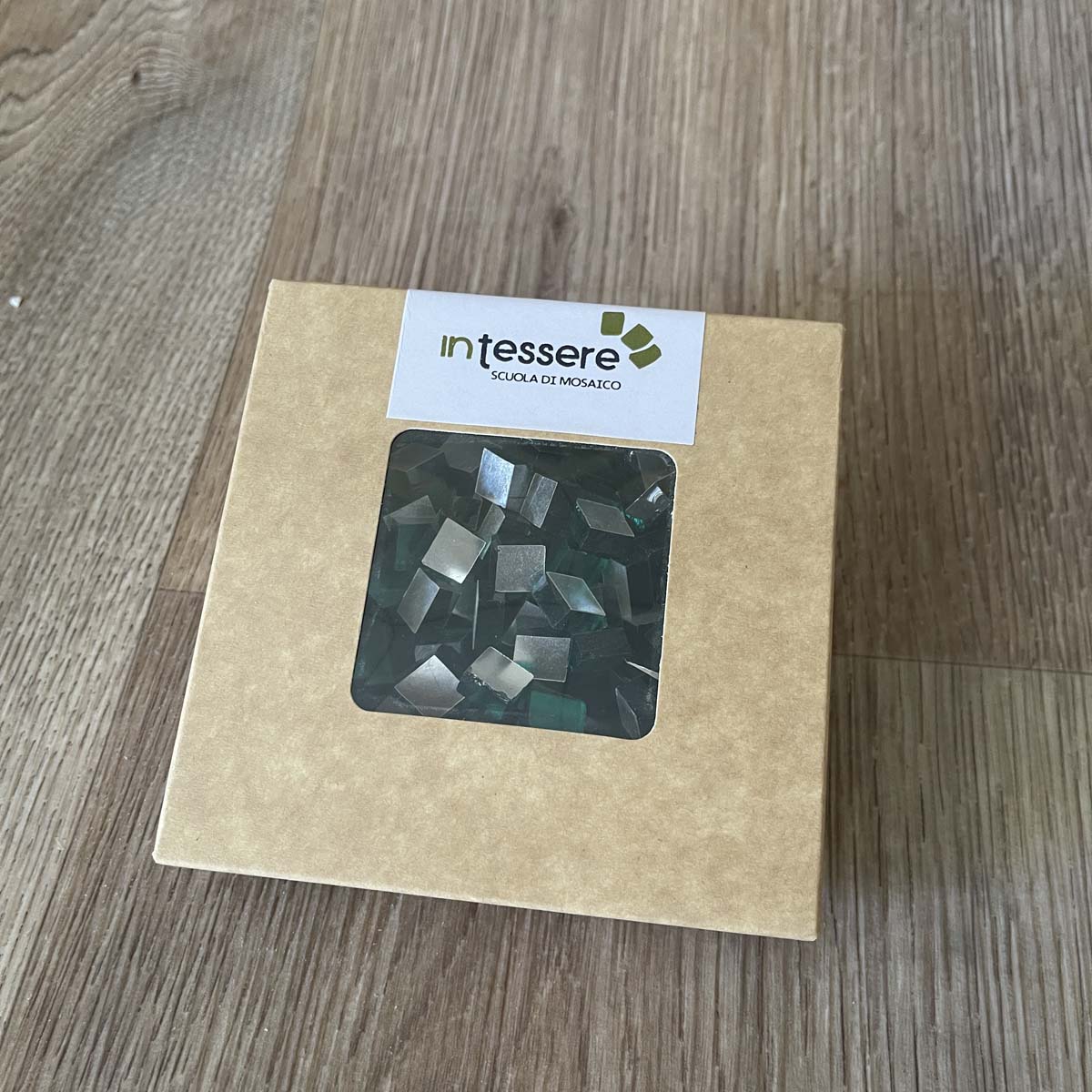 TESSELLES EN VERRE OR ET ARGENT POUR MOSAÏQUE