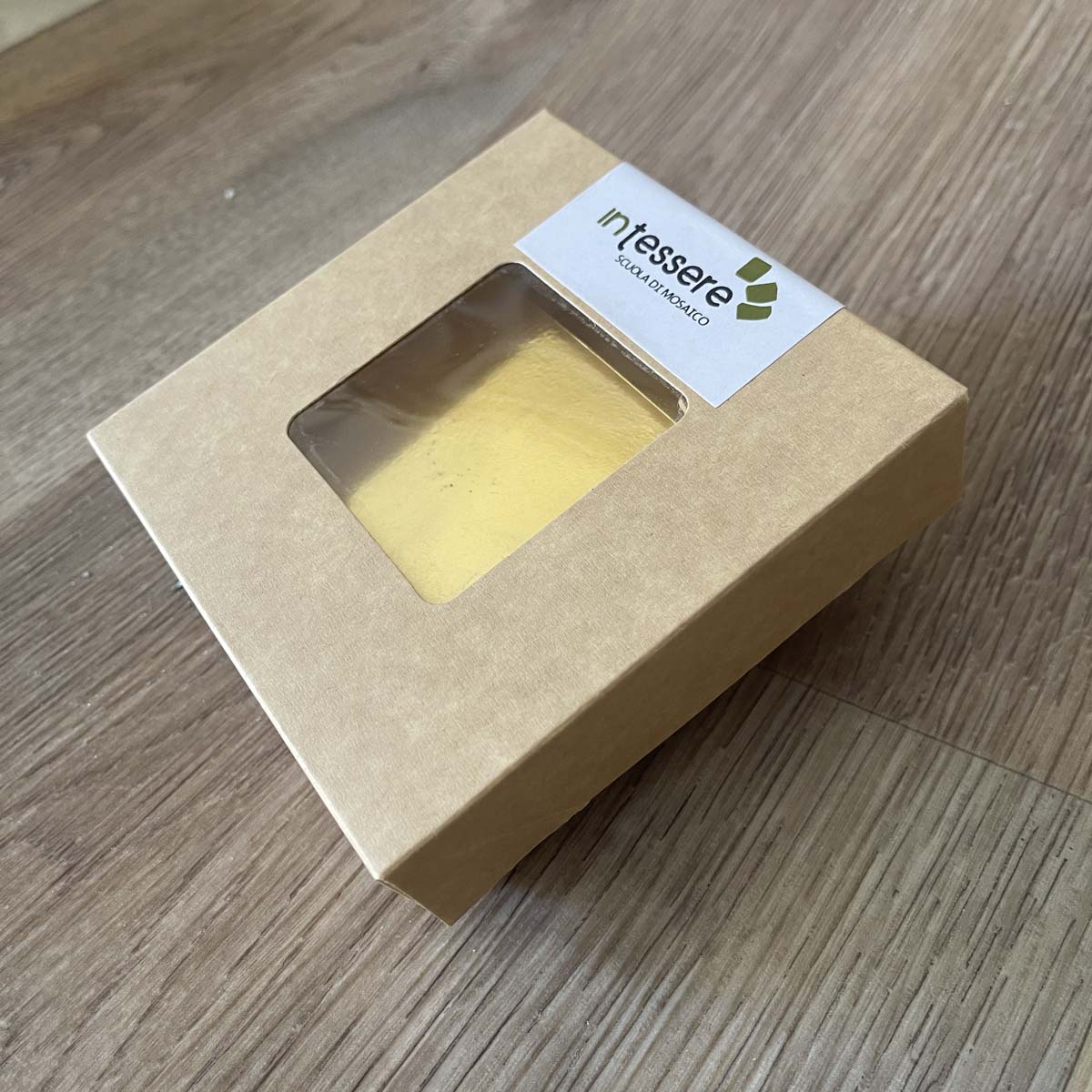 TESSELLES EN VERRE OR ET ARGENT POUR MOSAÏQUE