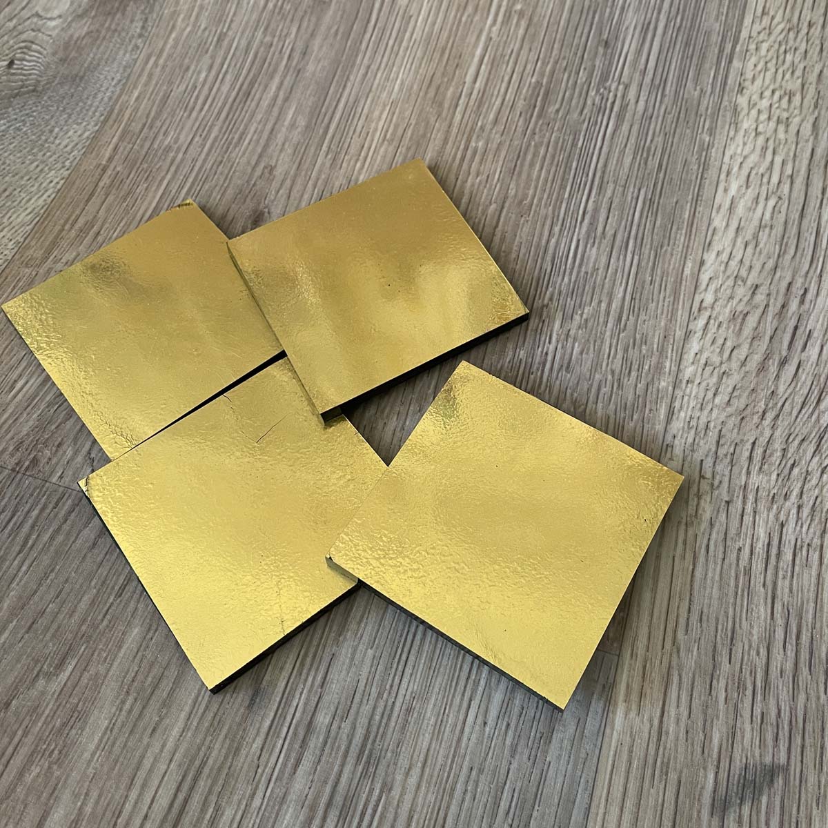 TESSELLES EN VERRE OR ET ARGENT POUR MOSAÏQUE