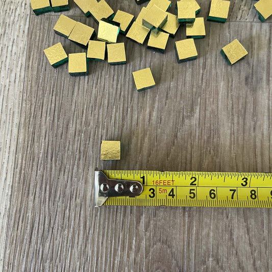 TESELAS DE VIDRIO EN ORO Y PLATA PARA MOSAICO