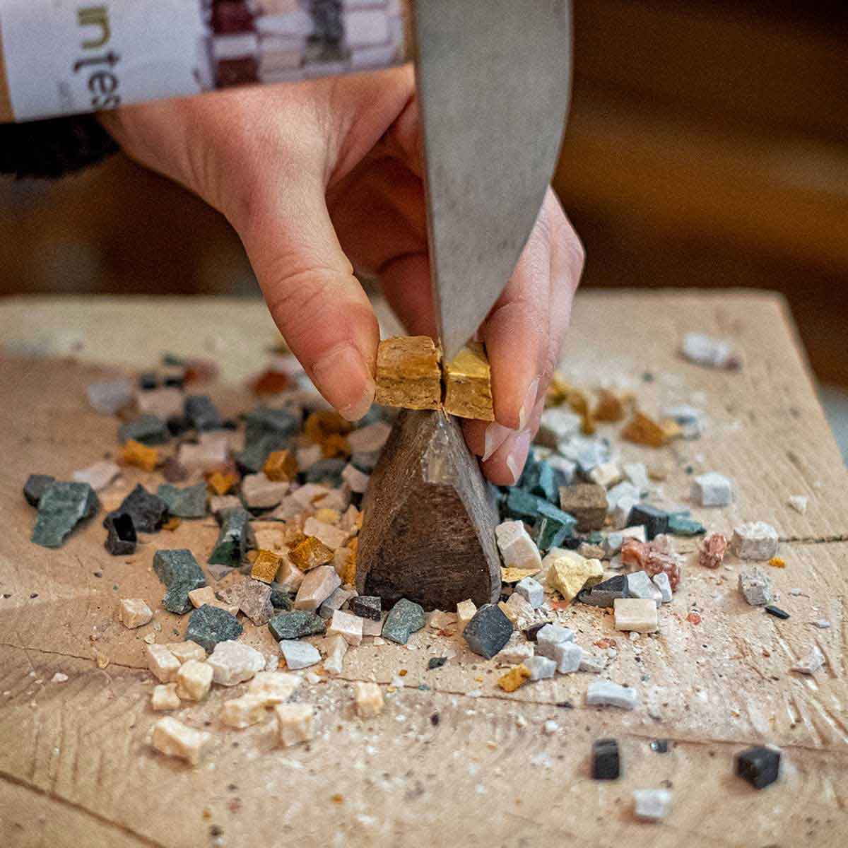 Escuela de mosaicos en Umbria curso profesional (en nuestra escuela en Italia)