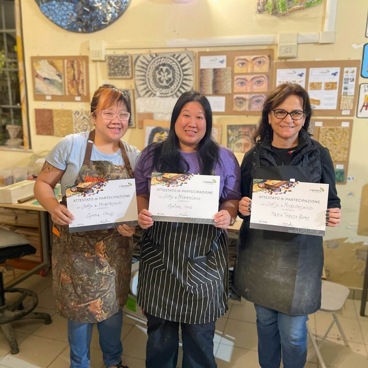 Cours avancé de MICROMOSAÏQUE ROMAINE - 10 jours (70 heures)