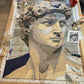 Mosaico raffigurante il David di Donatello realizzato in Linoleum