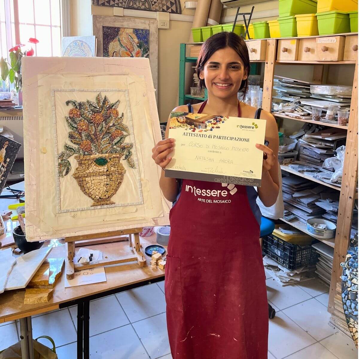 Cours avancé de mosaïque moderne – 10 jours (70 heures)