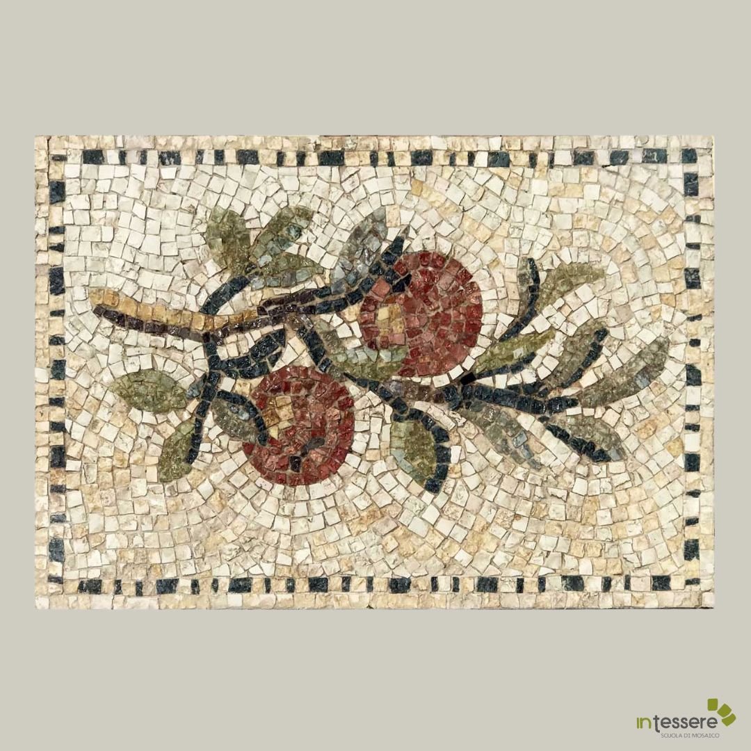 Kit mosaïque BRANCHE AUX POMMES (marbre - technique directe)