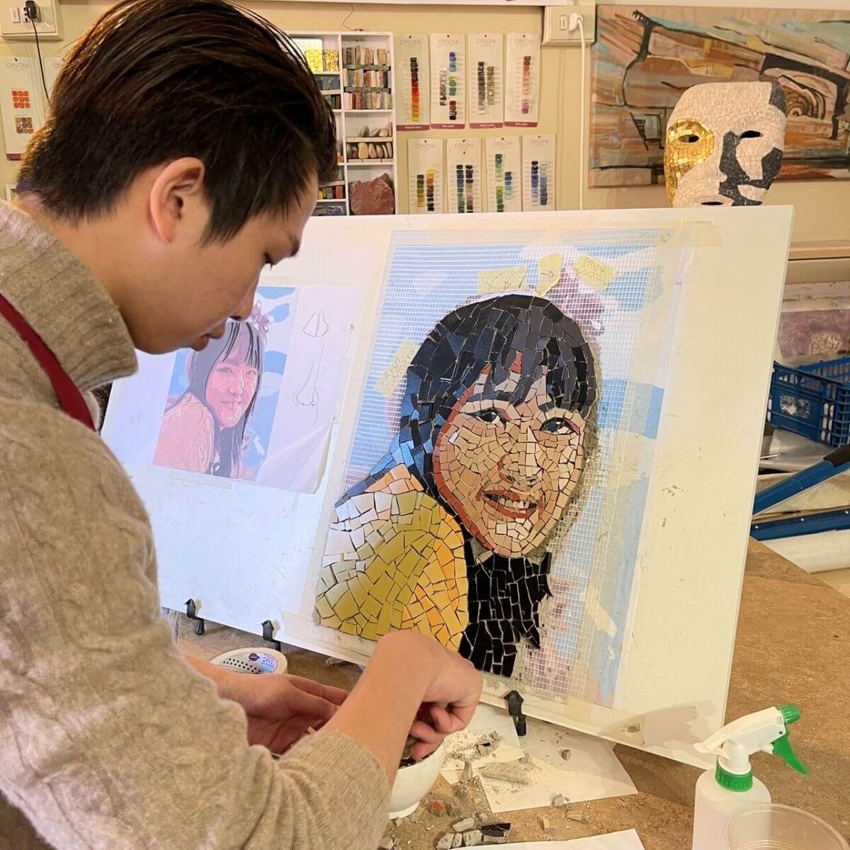 Curso avanzado de MOSAICO – RETRATOS (10 días, 70 horas)