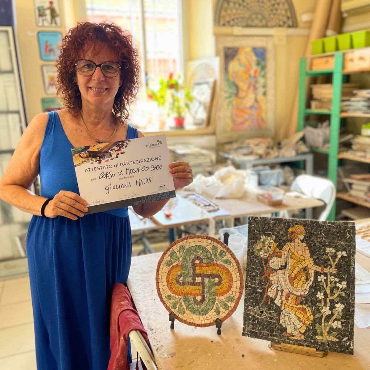 Corso base di MOSAICO ROMANO – 3 giorni (21 ore)