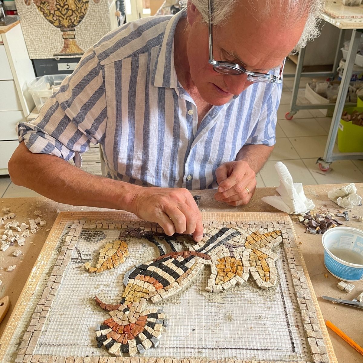 Corso base di MOSAICO ROMANO – 3 giorni (21 ore)