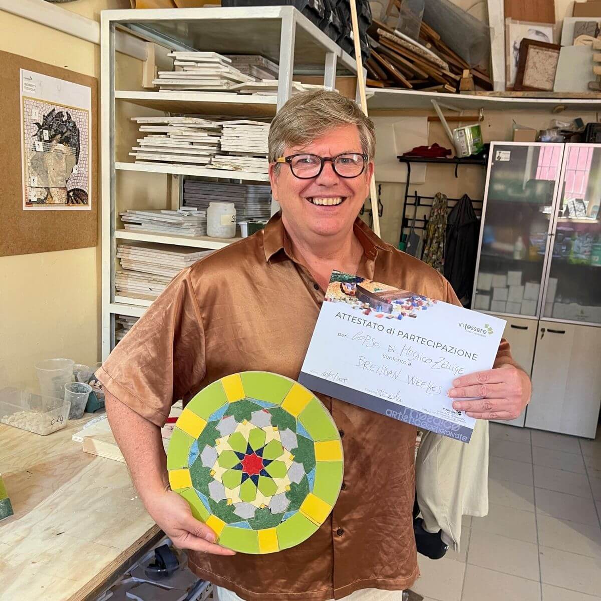 Basic Zellige (Moroccan mosaic) course 3 days (21 hours)