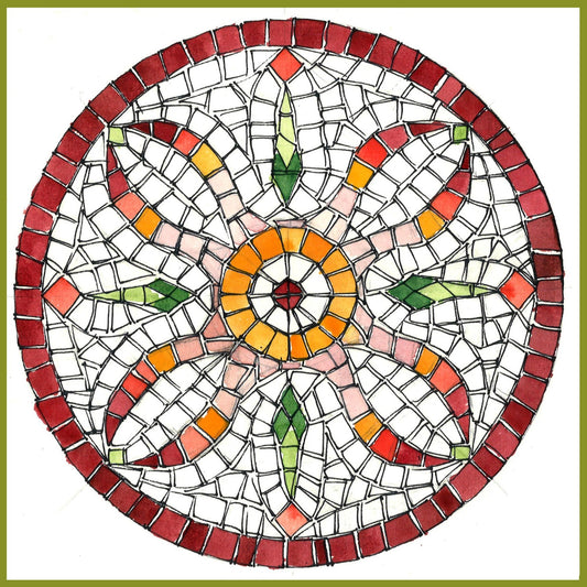 Mosaic kit "Round Flower"