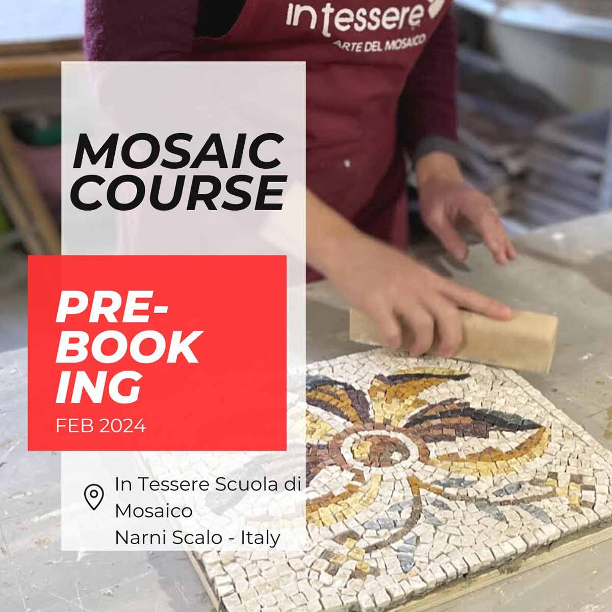 Iscrizione corso di mosaico individuale