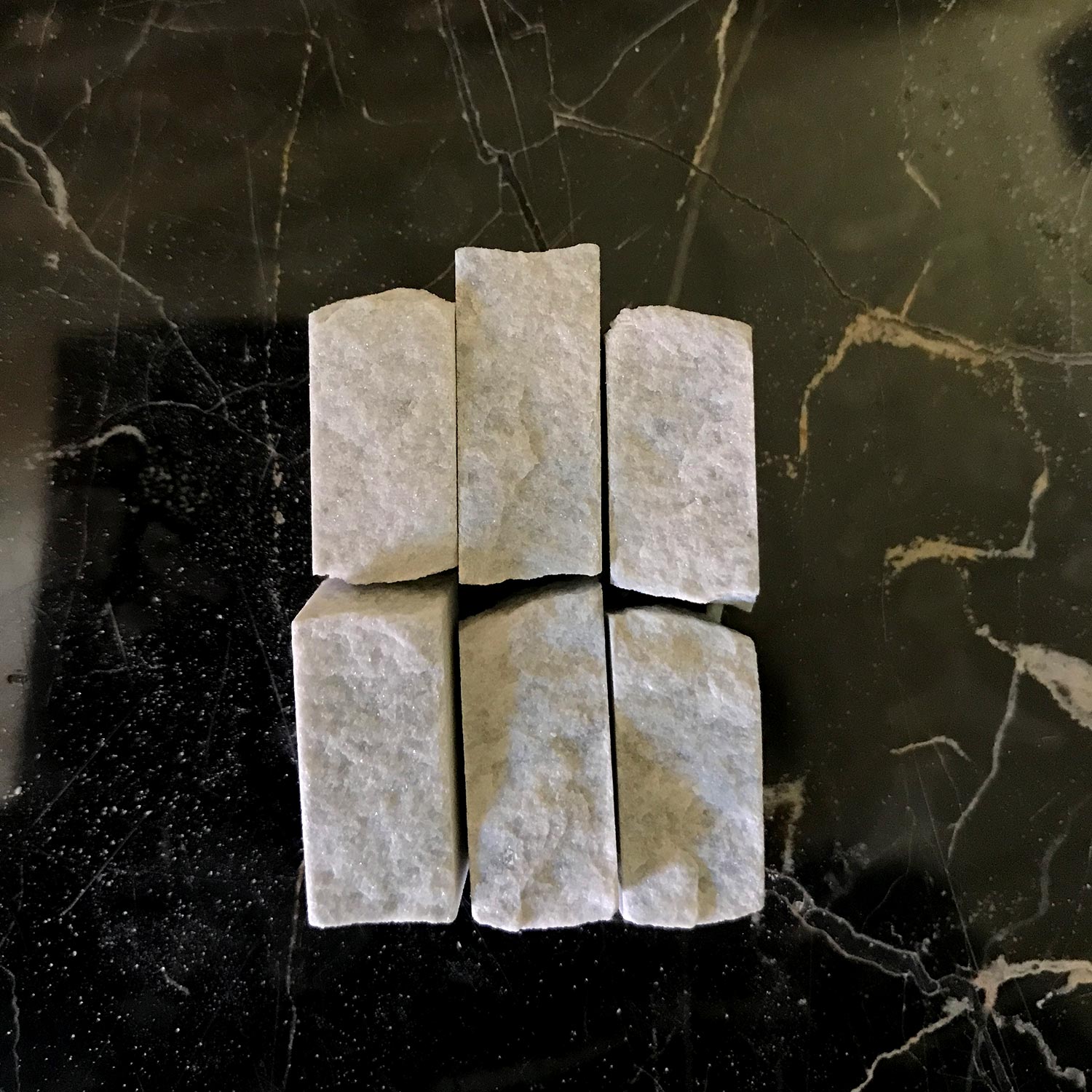 Mosaico Pietra Naturale Beige Grigio - Fogli 30,5x30,5cm Con Tesserine 48x48mm - Foto 12