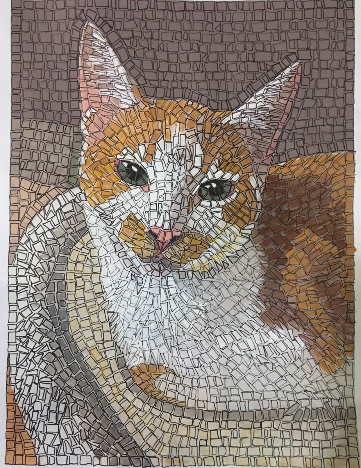 foto del tuo gatto a mosaico