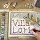 PERSONALIZED VILLA PLATE mosaic kit (various materials - indirect technique)