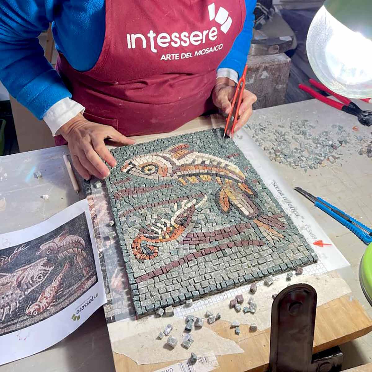Corso professionale INDIVIDUALE di mosaico (non di gruppo) in Umbria