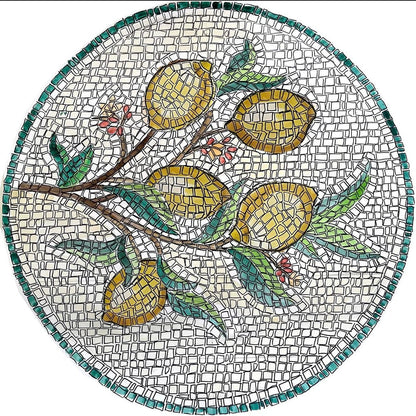 Mosaic kit ROSE WITH LEMONS (marble - direct technique)