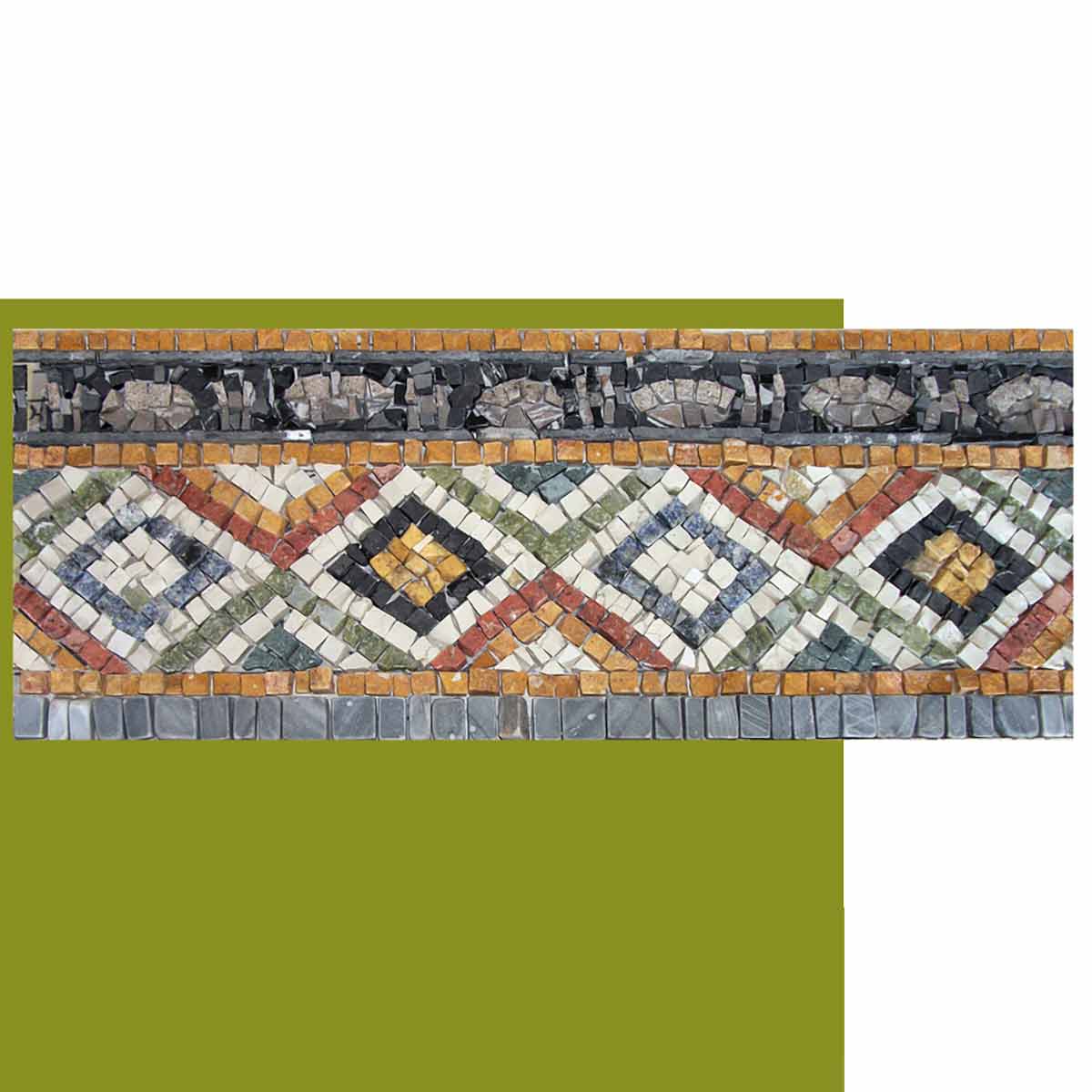 Greek geometric mosaic pattern – SCUOLA DI MOSAICO