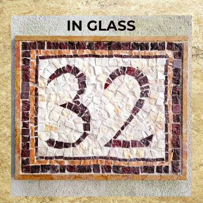 Kit de mosaico FIORE NUMERO CIVICO (vari materiales - técnica indirecta)