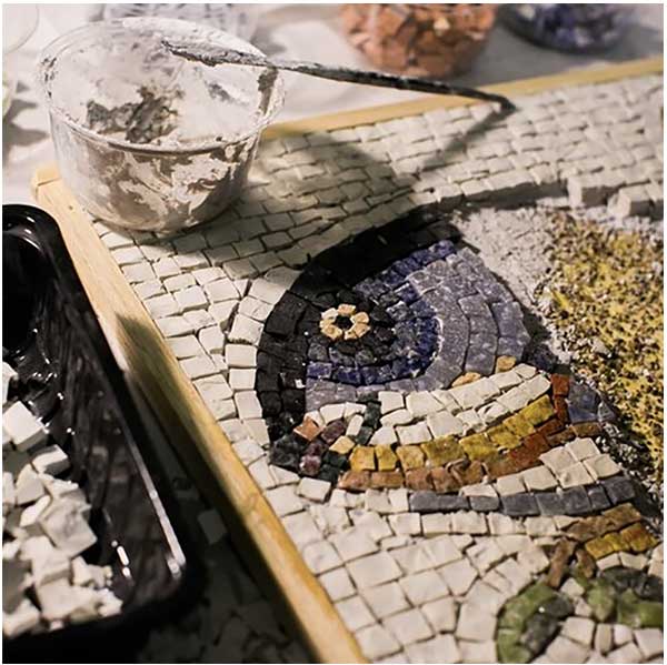 Kit mosaico ASAROTON PESCE (marmo - tecnica diretta)