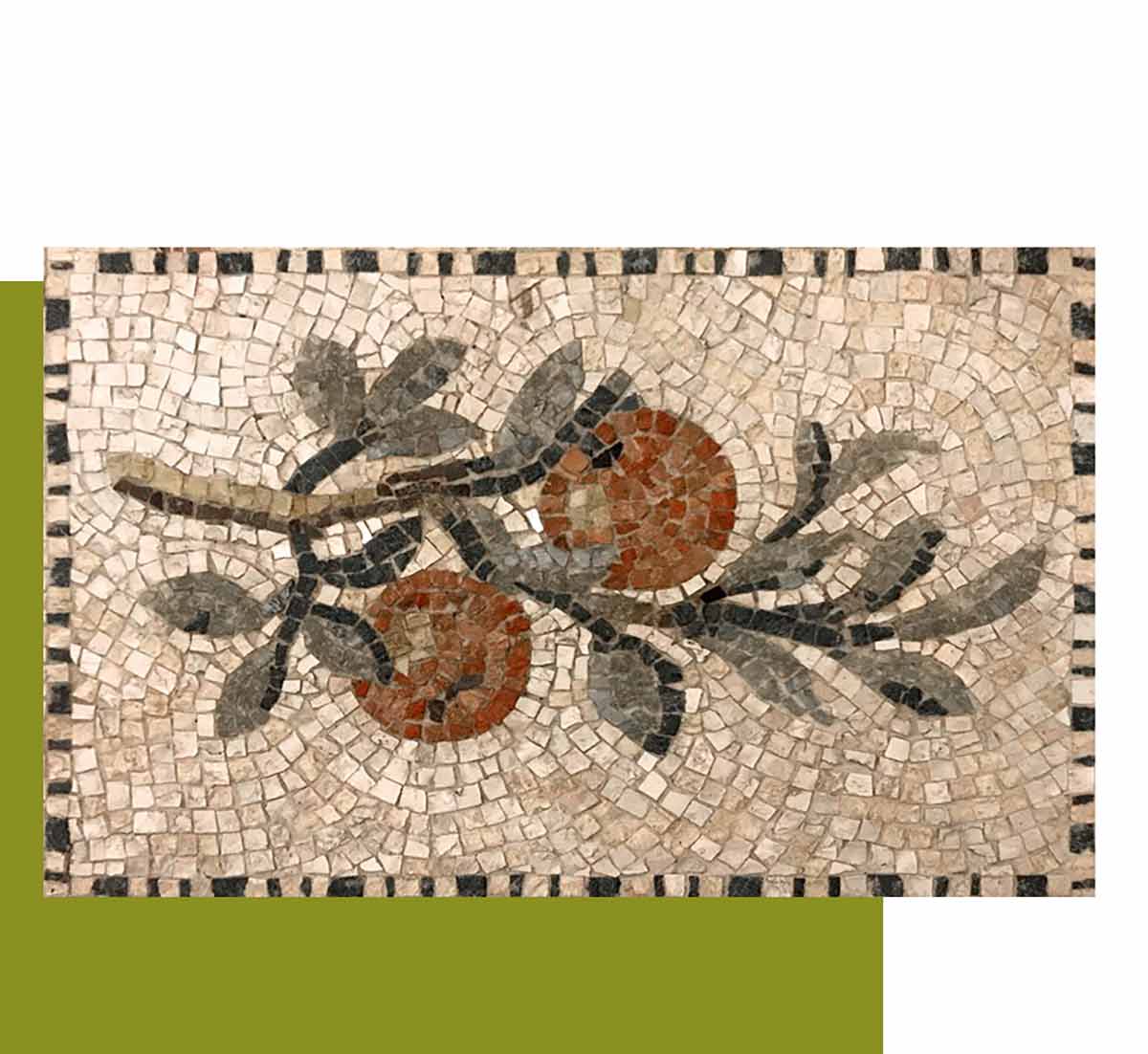 Kit mosaico RAMO CON MELE (marmo - tecnica diretta)