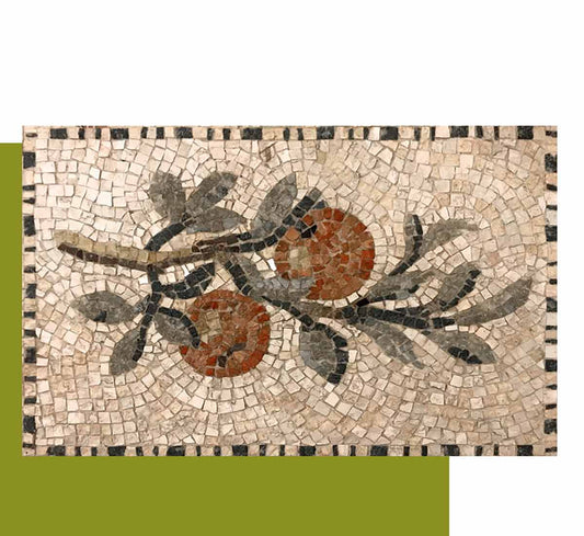 BRANCH WITH APPLES mosaic kit (marble - direct technique)