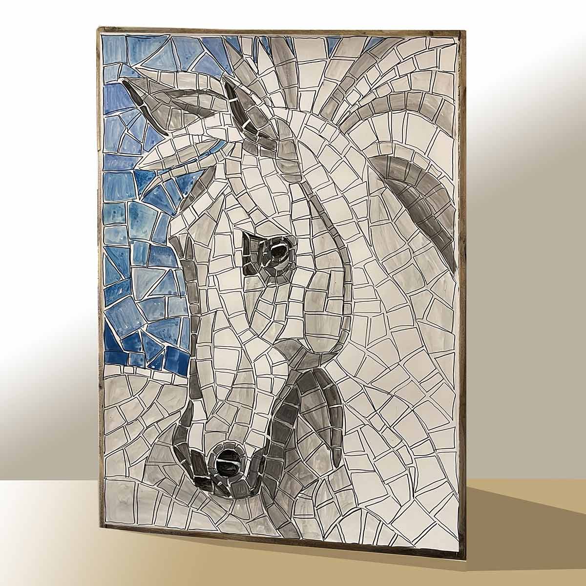 HORSE mosaic kit (ceramic - trencadis - direct)